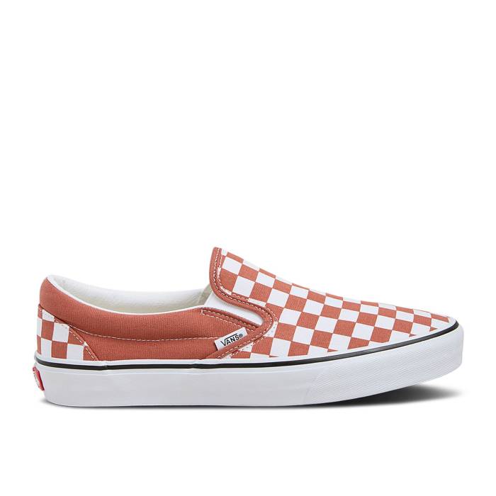 ヴァンズ Vans 【 Classic Slip-On \u0027Color Theory Checkerboard - Auburn\u0027 Men Auburn 】 古典派音楽 slip-on スリッポン メンズ オーバーン