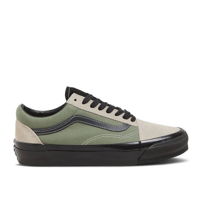 ヴァンズ Vans 【 Premium Old Skool 36 Aluminum Grey Olive Green Men Aluminum Grey/Olive Green 】 Premium プレミアム 灰色 グレー olive オリーブ メンズ 灰色 グレー olive オリーブ green 緑・グリーン