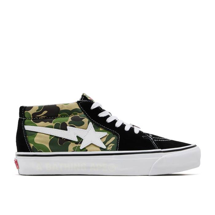 ヴァンズ Vans 【 Bape X Sk8-Mid 83 Abc Camo Men Green 】 メンズ green 緑・グリーン