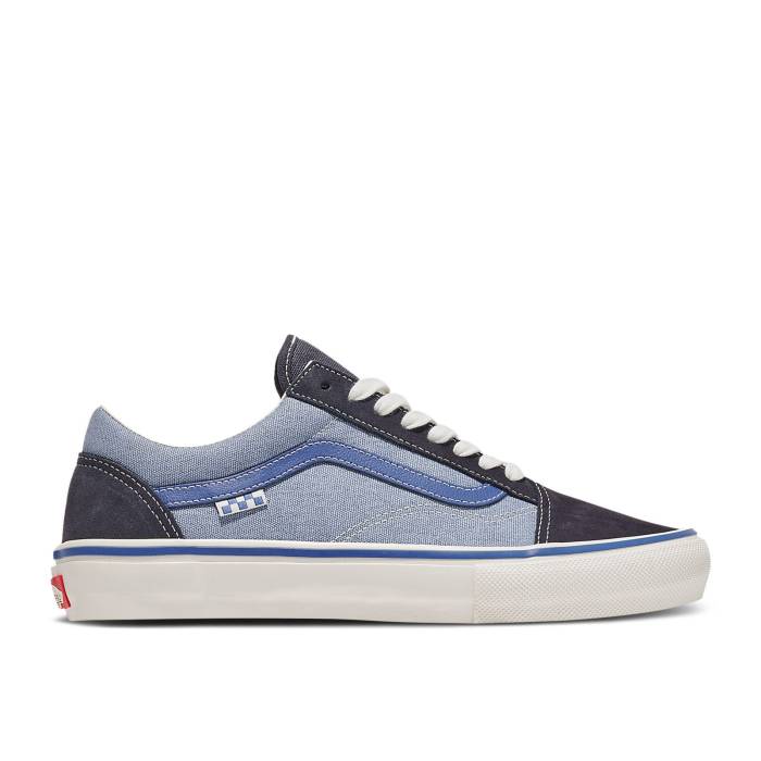 ヴァンズ Vans 【 Elijah Berle X Skate Old Skool \u0027Santa Monica\u0027 Men Vintage Blue 】 Skate 滑る メンズ vintage ビンテージ・ヴィンテージ 青味 青み
