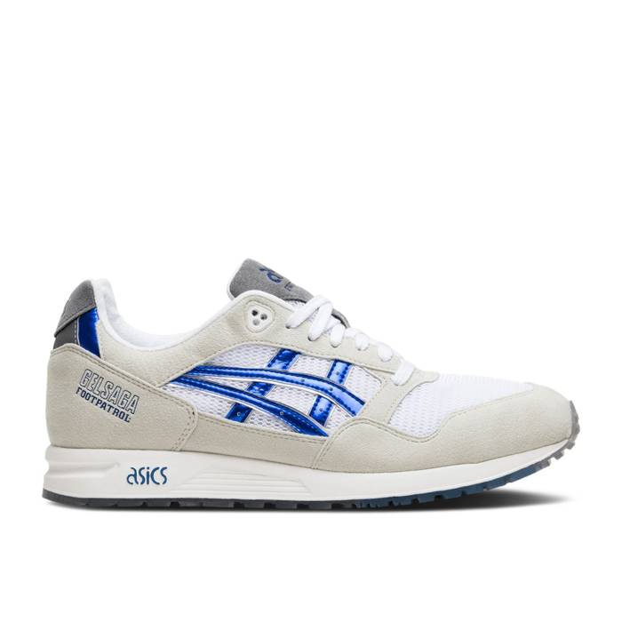 アシックス Asics 【 Footpatrol X Gel Saga 'Gundam' Men White/Off White/Blue 】 メンズ 白色 ホワイト 青色 ブルー|スニケス