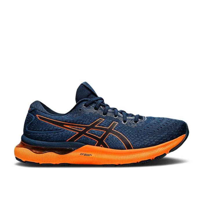 アシックス Asics 【 Gel Nimbus 24 'French Blue Shocking Orange' Men French Blue/Shocking Orange 】 青色 ブルー メンズ 青色 ブルー orange 橙・オレンジ