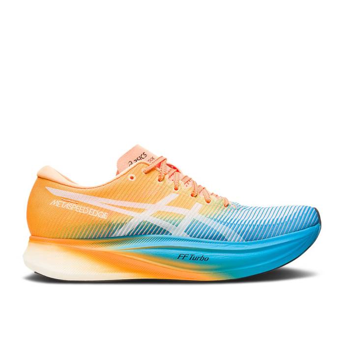 アシックス Asics 【 Metaspeed Edge+ \u0027Island Blue Orange Pop\u0027 Men Island Blue/Orange Pop 】 青味 青み orange 橙・オレンジ色 メンズ 青味 青み orange 橙・オレンジ色