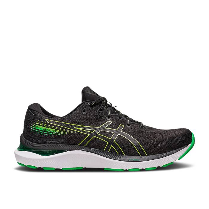 アシックス Asics 【 Gel Cumulus 24 Black Lime Zest Men Black/Lime Zest 】 ライム メンズ 黒色 ブラック ライム