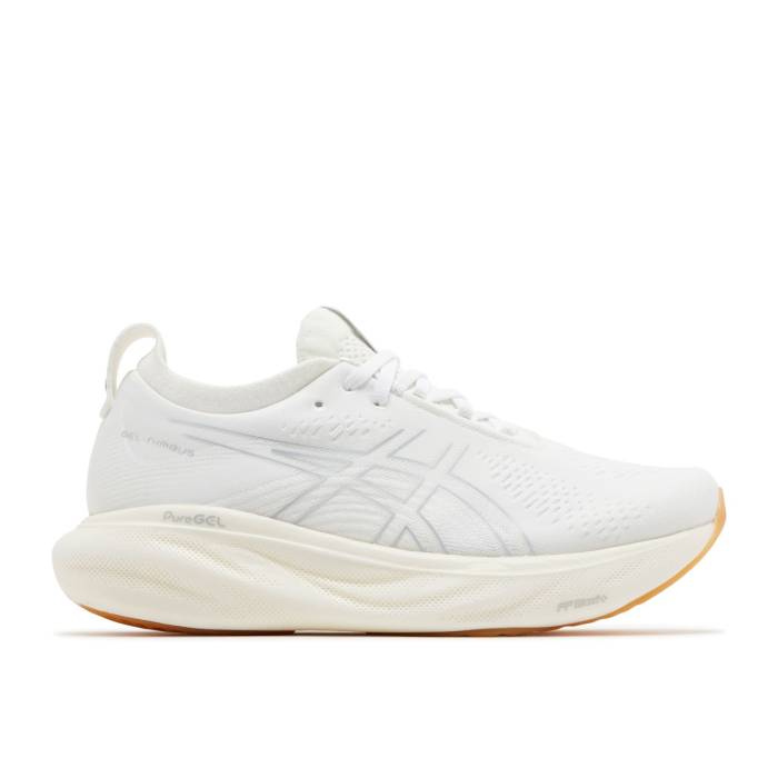 アシックス Asics 【 Wmns Gel Nimbus 25 White Gum Women White/White 】 レディース 白色 ホワイト