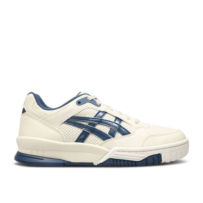 アシックス Asics 【 Gel Spotlyte Low 'Cream Blue' Men Cream White/True Blue 】 メンズ クリーム 白色 ホワイト 青色 ブルー｜スニケス