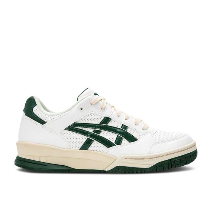 アシックス Asics 【 Gel Spotlyte Low \u0027Cream Green\u0027 Men White/Pine Green 】 メンズ 白いこと 白いこと green 緑・緑であること