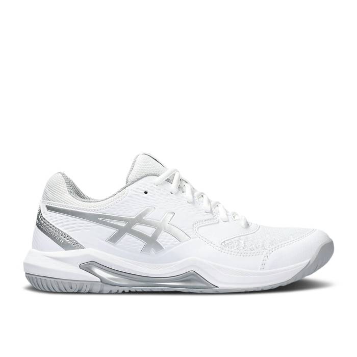 アシックス Asics 【 Wmns Gel Dedicate 8 \u0027White Pure Silver\u0027 Women White/Pure Silver 】 純一無雑 レディース 白いこと 白いこと 純一無雑 Silver しろがね色・しろがね色