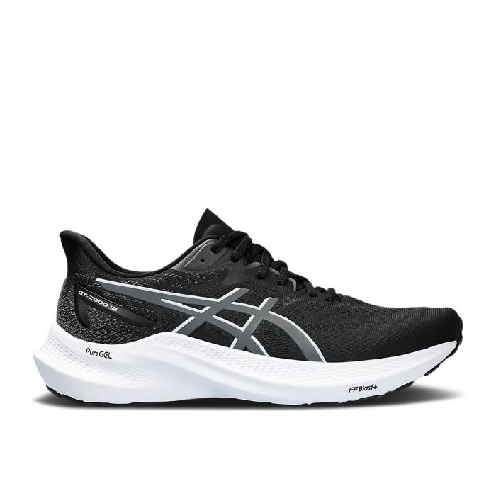 アシックス Asics 【 Wmns Gt 2000 12 Wide 'Black Carrier Grey' Women Black/Carrier Grey 】 レディース 黒色 ブラック 灰色 グレー｜スニケス
