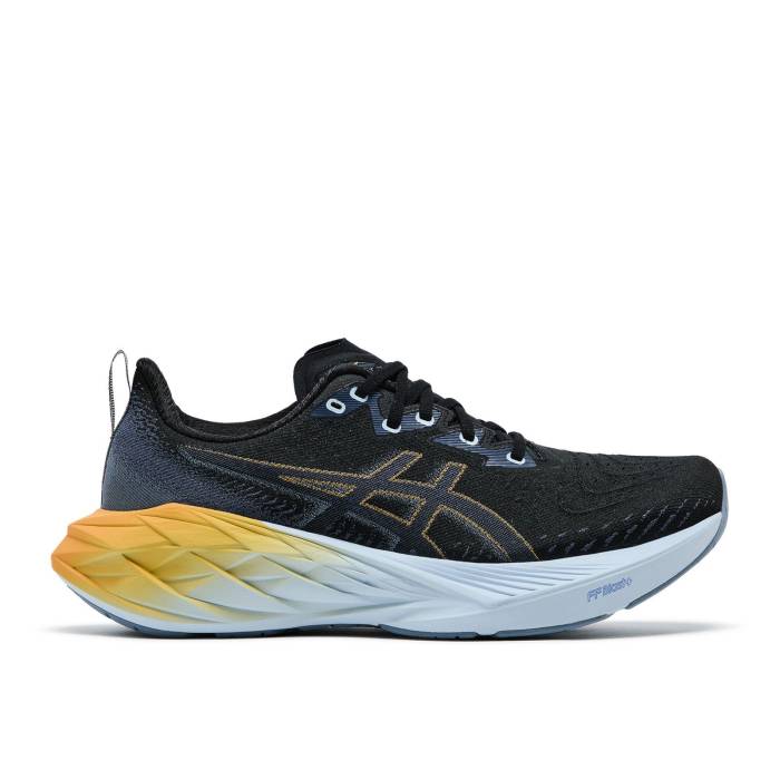 アシックス Asics 【 Novablast 4 \u0027Black Thunder Blue\u0027 Men Black/Thunder Blue 】 サンダー メンズ 黒いこと 黒いこと サンダー 青み 青色