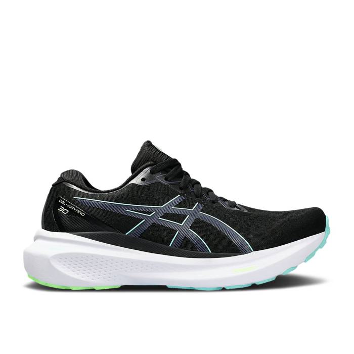 アシックス Asics 【 Wmns Gel Kayano 30 \u0027Black Thunder Blue\u0027 Women Black/Thunder Blue 】 サンダー レディース 黒いこと 黒いこと サンダー 青碧 青碧