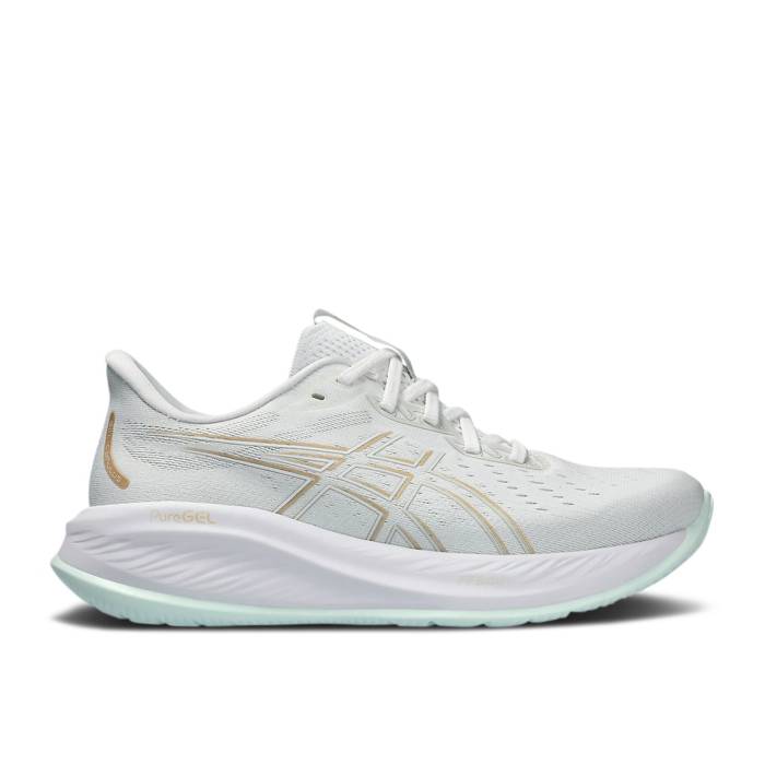 アシックス Asics 【 Wmns Gel Cumulus 26 \u0027White Pale Mint\u0027 Women White/Pale Mint 】 レディース 白いこと 白いこと