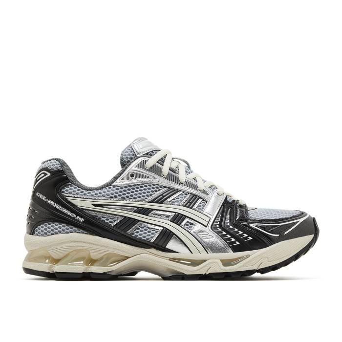 アシックス Asics 【 Gel Kayano 14 \u0027Black Glacier Grey\u0027 Men Black/Glacier Grey/Silver 】 メンズ 黒いこと 黒いこと 薄墨色 薄墨色 Silver しろがね色・しろがね色