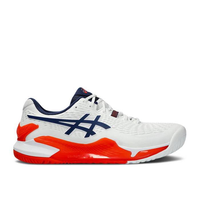 アシックス Asics 【 Gel Resolution 9 Wide \u0027White Blue Expanse Koi\u0027 Men White/Blue Expanse 】 青味 青み メンズ 白いこと 白いこと 青味 青み