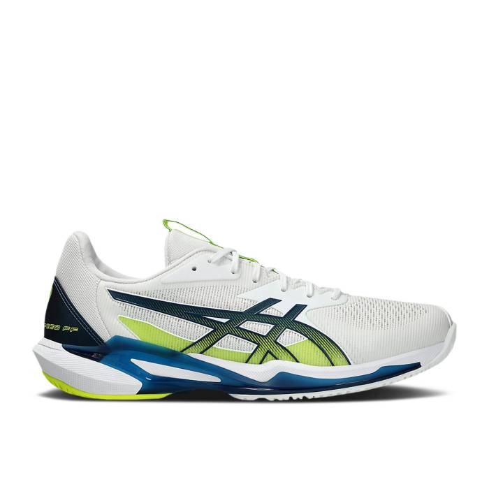 アシックス Asics 【 Solution Speed Ff 3 'White Mako Blue' Men White/Mako Blue 】 Speed スピード メンズ 白色 ホワイト 青色 ブルー｜スニケス