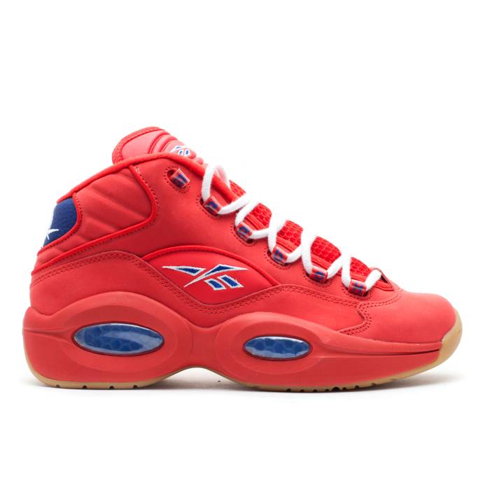 リーボック Reebok 【 Question Mid \u0027Packer Shoes\u0027 Men Red Attck/Ultramarine/Gum 】 Question 問い合わせ ミッド メンズ Red 赤・赤いこと