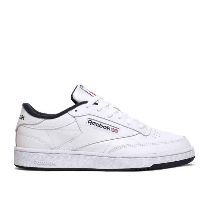 リーボック Reebok 【 Club C 85 White Navy Men White/Navy 】 クラブ メンズ 白色 ホワイト 紺色 ネイビー