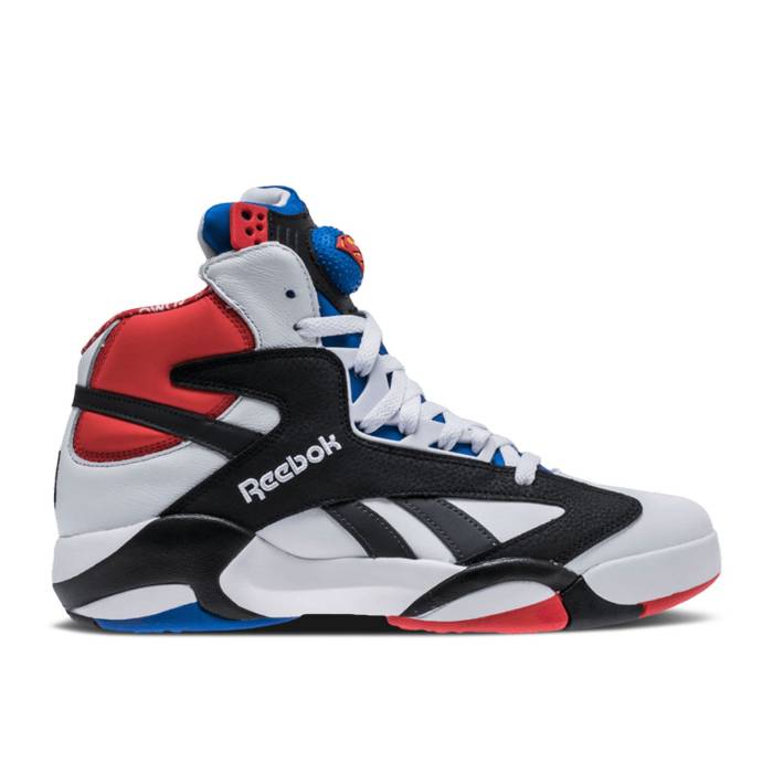 リーボック Reebok 【 Shoe Palace X Shaq Attaq 'Superman' Men White/Mazz Red/Blue/Sun 】 シャック 靴 メンズ靴 スニーカー メンズ 白色 ホワイト Red 赤・レッド 青色 ブルー画像