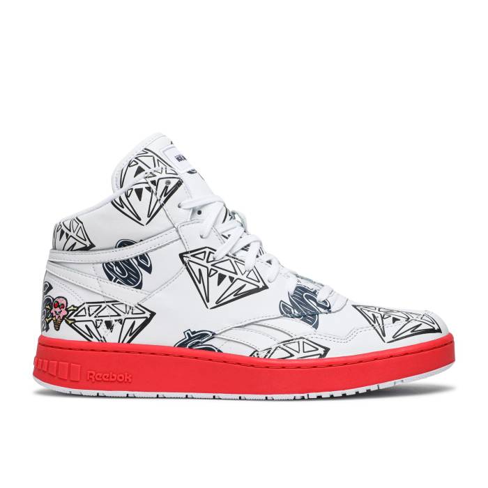 リーボック Reebok 【 Bbc Ice Cream X Bb4600 'Diamonds & Dollars' Men White/Panton/Navy 】 クリーム メンズ 白色 ホワイト 紺色 ネイビー|スニケス