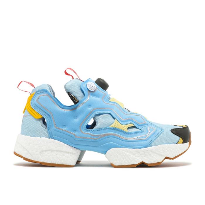 リーボック Reebok 【 Billionaire Boys Club X Instapump Fury Boost \u0027Water\u0027 Men Dandy Blue/Sky Blue/Yellow Sensation 】 野球クラブ ブースト メンズ 青み 青色 天の原 yellow 黄味がかった・黄色