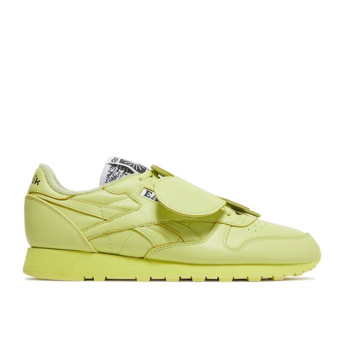 リーボック Reebok 【 Eames Office X Classic Leather 'Eames Elephant - Cool Aloe' Men Cool Aloe/Cool Aloe/Core Black 】 クラシック レザー エレファント クール メンズ クール コア 黒色 ブラック｜スニケス