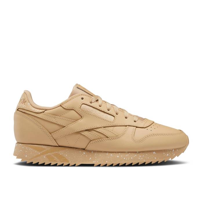 リーボック Reebok 【 Classic Leather Ripple \u0027Sahara\u0027 Men Sahara/White/Sahara 】 古典派音楽 なめし革 メンズ 白いこと 白いこと