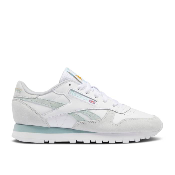 リーボック Reebok 【 Wmns Classic Leather 'White Seaside Grey' Women Footwear White/Seaside Grey/Cold Grey 】 クラシック レザー レディース 白色 ホワイト 灰色 グレー