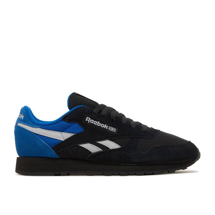 リーボック Reebok 【 Classic Leather 'Black Vector Blue' Men Core Black/Cold Grey 2/Vector Blue 】 クラシック レザー メンズ コア 黒色 ブラック 灰色 グレー 青色 ブルー