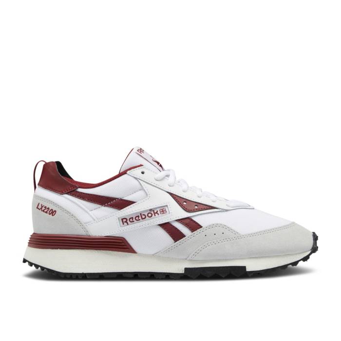 リーボック Reebok 【 Lx 2200 'White Classic Burgundy' Men Footwear White/Classic Burgundy/Pure Grey 2 】 クラシック メンズ 白色 ホワイト クラシック ワイン色・バーガンディー ピュア 灰色 グレー|スニケス