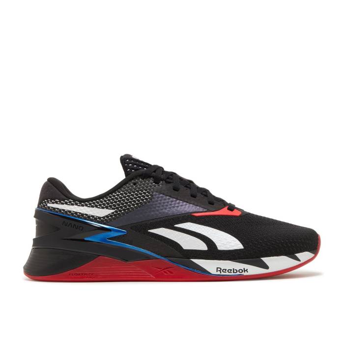 リーボック Reebok 【 Nano X3 \u0027Black Blue Red\u0027 Men Core Black/Footwear White/Vector Blue 】 ナノ 青味 青み メンズ 中核グループ 黒いこと 黒いこと 白いこと 白いこと 青味 青み