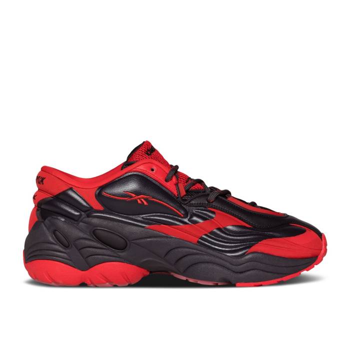 リーボック Reebok 【 Kanghyuk X Dmx Run 6 Modern Ltd \u0027Black Onyx Red\u0027 Men Black Onyx/High Risk Red 】 幽客 今めかしい LTD エルティーディー メンズ 黒いこと 黒いこと 御機嫌 Red 赤・赤いこと