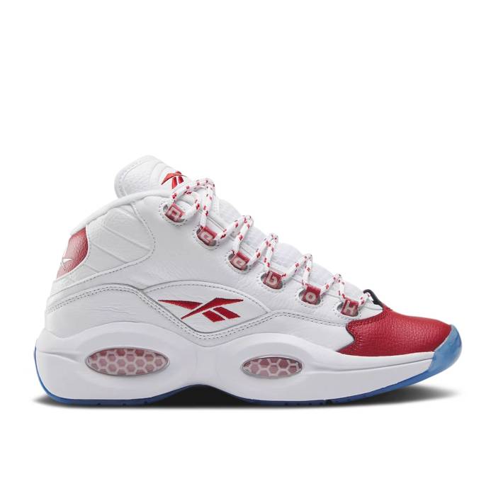 リーボック Reebok 【 Question Mid \u0027Red Toe\u0027 2024 Men Footwear White/Vector Red/Footwear White 】 Question 問い合わせ ミッド メンズ 白いこと 白いこと Red 赤・赤いこと