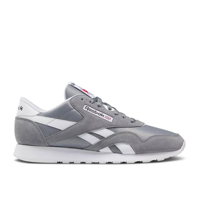 リーボック Reebok 【 Classic Nylon \u0027Pure Grey\u0027 Men Pure Grey/Footwear White/Footwear White 】 古典派音楽 ナイロン メンズ 純一無雑 薄墨色 薄墨色 白いこと 白いこと