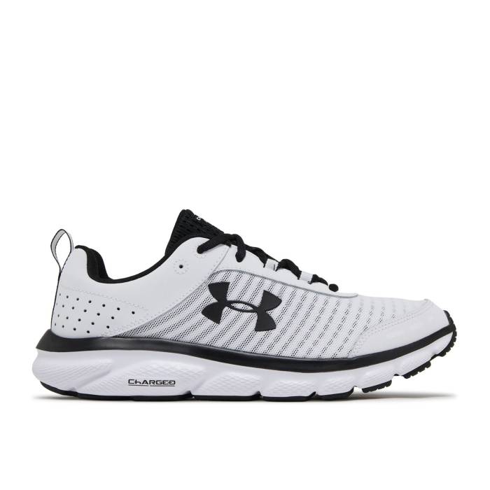 アンダーアーマー Under Armour 【 Charged Assert 8 \u0027White Black\u0027 Men White/Black 】 メンズ 白いこと 白いこと 黒いこと 黒いこと