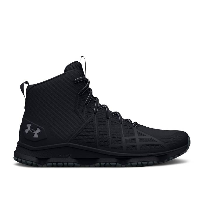 アンダーアーマー Under Armour 【 Micro G Strikefast Mid \u0027Black Pitch Grey\u0027 Men Black/Pitch Grey 】 Micro ミクロ ミッド メンズ 黒いこと 黒いこと 薄墨色 薄墨色
