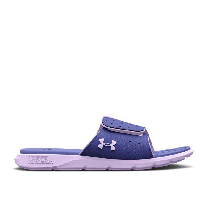 アンダーアーマー Under Armour 【 Wmns Ignite Pro Slide \u0027Baja Blue Nebula Purple\u0027 Women Baja Blue/Nebula Purple 】 イグナイト 労働者階級 Slide サンダル 青碧 青碧 レディース 青碧 青碧 Purple 紫・パープル
