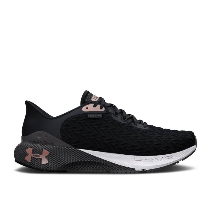 アンダーアーマー Under Armour 【 Wmns Hovr Machina 3 Clone \u0027Black Rose Gold\u0027 Women Black/Jet Grey 】 Rose サクラ色 レディース 黒いこと 黒いこと 薄墨色 薄墨色