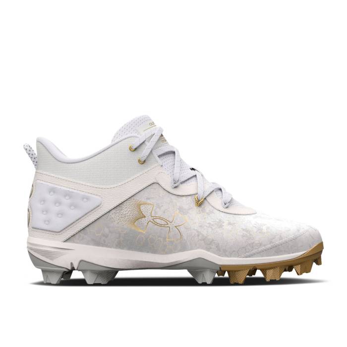 アンダーアーマー Under Armour 【 Harper 8 Mid Rm \u0027White Metallic Gold\u0027 Men White/Metallic Gold 】 ミッド メンズ 白いこと 白いこと ゴールド スニーカー-靴-メンズ靴
