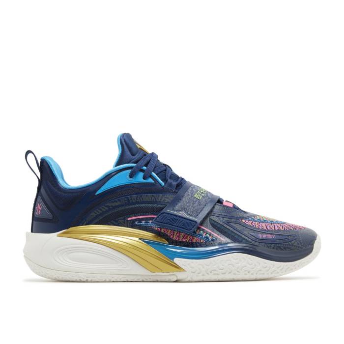 Anta 【 Kai 1 \u0027Playoffs Pack - Navy\u0027 Men Dark Blue/Green/Pink 】 メンズ 青味 青み green 緑・緑であること pink サクラ色