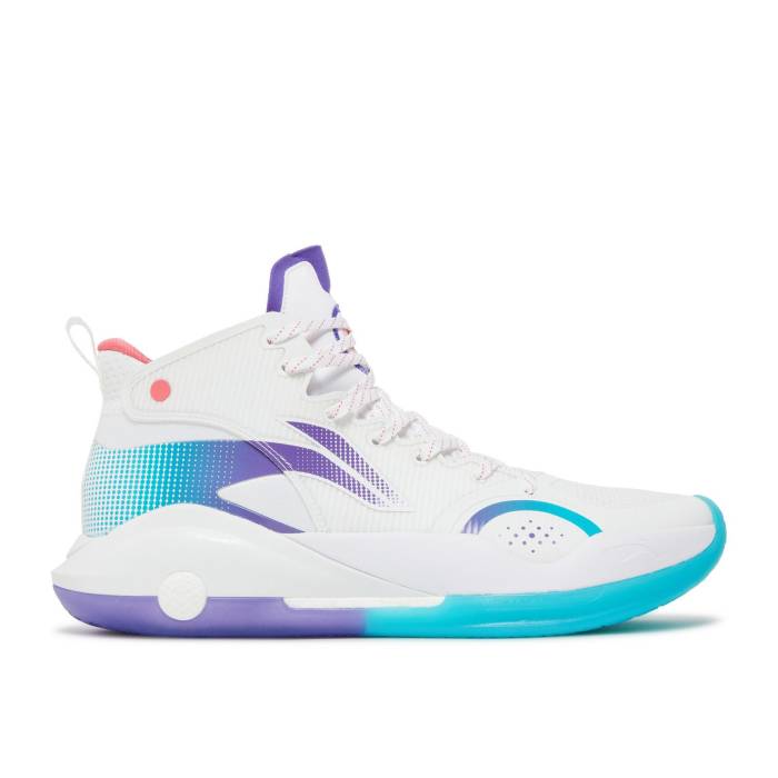 リーニン Li-Ning 【 Yushuai 15 'White Purple Turquoise' Men Standard White 】 Purple 紫・パープル メンズ standard スタンダード 白色 ホワイト