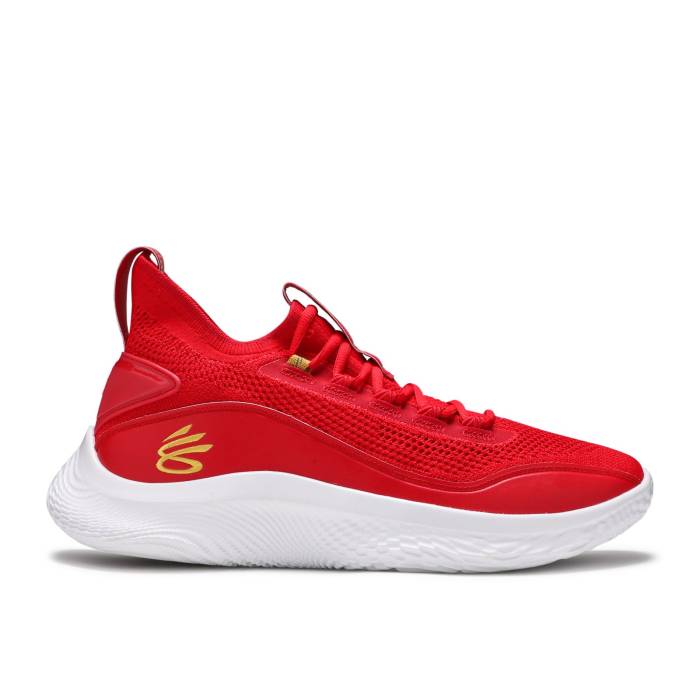 Curry Brand 【 Curry Flow 8 \u0027Chinese New Year\u0027 Men Red/White/Red 】 カリー 流通受け答え メンズ Red 赤・赤いこと 白いこと 白いこと