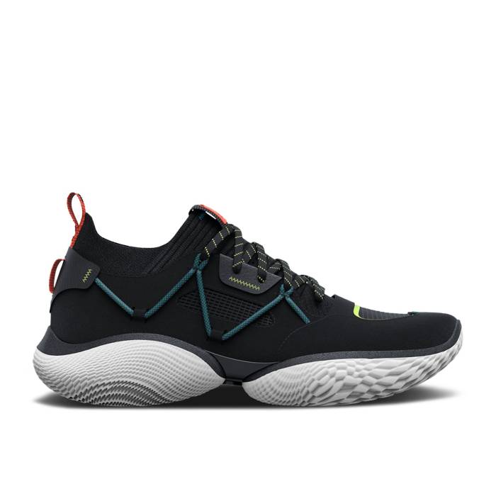 Curry Brand 【 Curry Flow Cozy \u0027Black Electric Tangerine\u0027 Men Black/Electric Tangerine 】 カリー 流出受け答え メンズ 黒いこと 黒いこと
