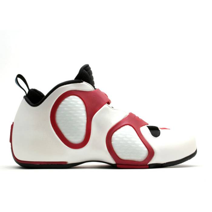 ナイキ Nike 【 Air Flightposite 3 Men White/White-Varsity Red 】 メンズ 白いこと 白いこと Red 赤・赤いこと