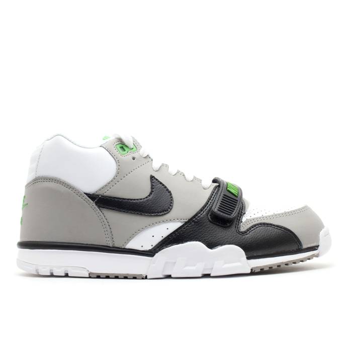ナイキ Nike 【 Air Trainer 1 Mid Premium \u0027Chlorophyll\u0027 Men White/Black-Natural Grey-Chlorophyll 】 調教師 ミッド Premium 割り増し金 メンズ 白いこと 白いこと