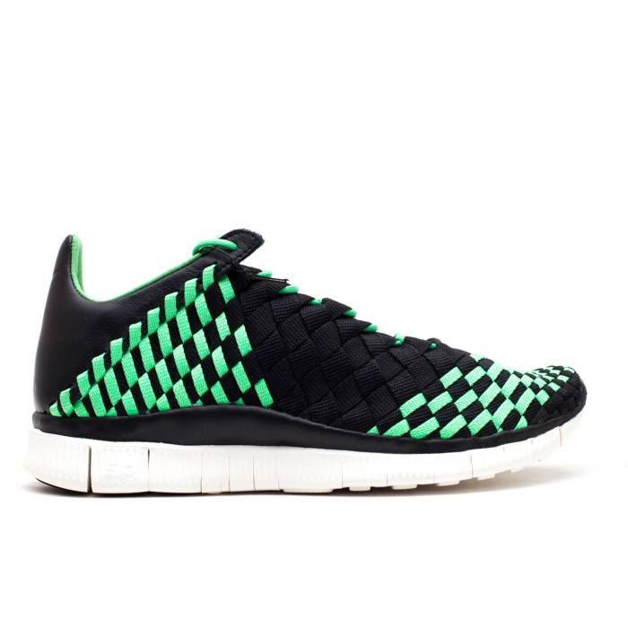 ナイキ Nike 【 Free Inneva Woven Men Black/Blaxk-Poison Green-Sail 】 フリー Woven ウーブン メンズ 黒色 ブラック