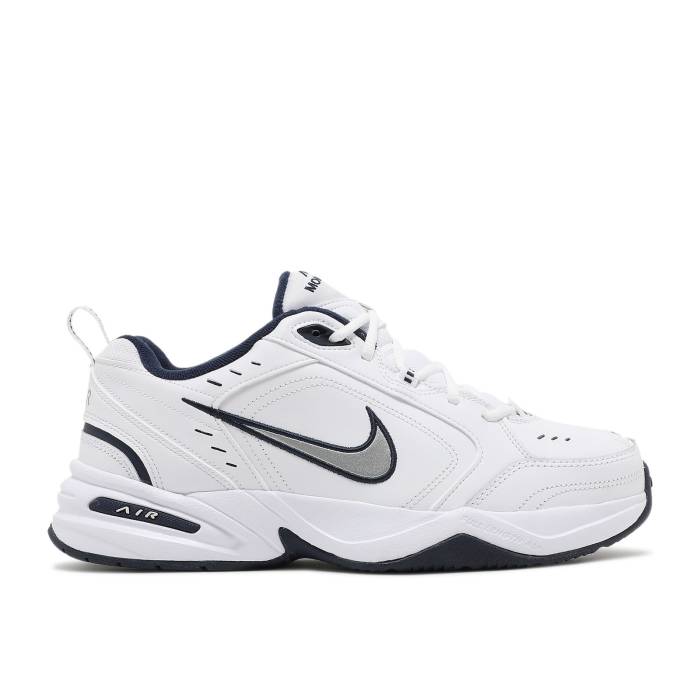 ナイキ Nike 【 Air Monarch Iv White Navy Men White/Navy 】 モナーク メンズ 白色 ホワイト 紺色 ネイビー