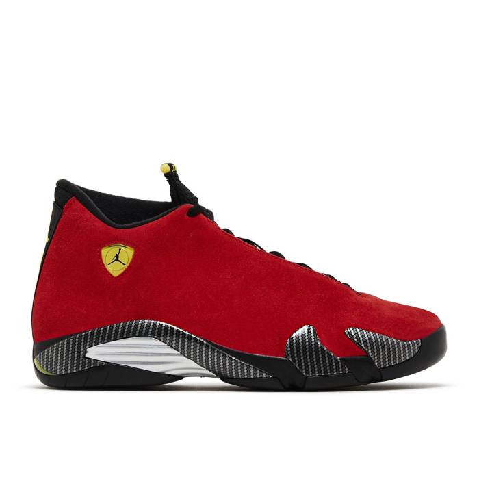 ナイキ エアジョーダン Air Jordan 【 Jordan 14 Retro \u0027Ferrari\u0027 2025 Men Challenge Red/Black/Vibrant Yellow/Anthracite 】 レトロ メンズ Red 赤・赤いこと 黒いこと 黒いこと yellow 黄味がかった・黄色
