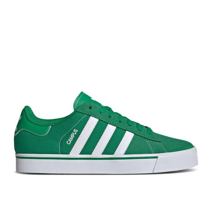 アディダス Adidas 【 Campus Vulc \u0027Green White\u0027 Men Green/Cloud White/Green 】 構内 メンズ green 緑・緑であること 白いこと 白いこと メンズ靴-靴