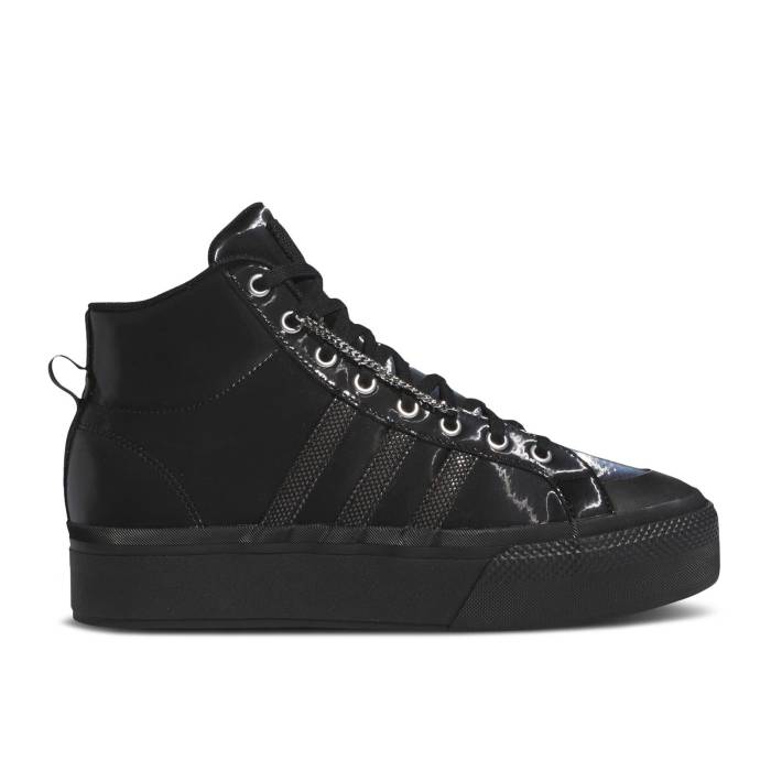 アディダス Adidas 【 Wmns Bravada 2.0 Platform Mid \u0027Black Charcoal\u0027 Women Core Black/Core Black/Charcoal 】 ミッド レディース 中核グループ 黒いこと 黒いこと 濃灰色