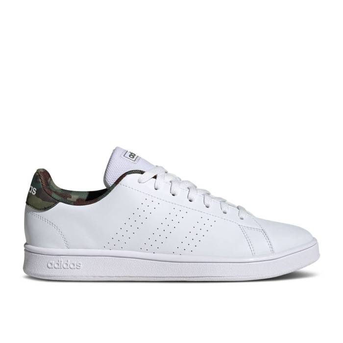 アディダス Adidas 【 Advantage Base \u0027White Camo\u0027 Men Cloud White/Cloud White/Core Black 】 メンズ 白いこと 白いこと 中核グループ 黒いこと 黒いこと